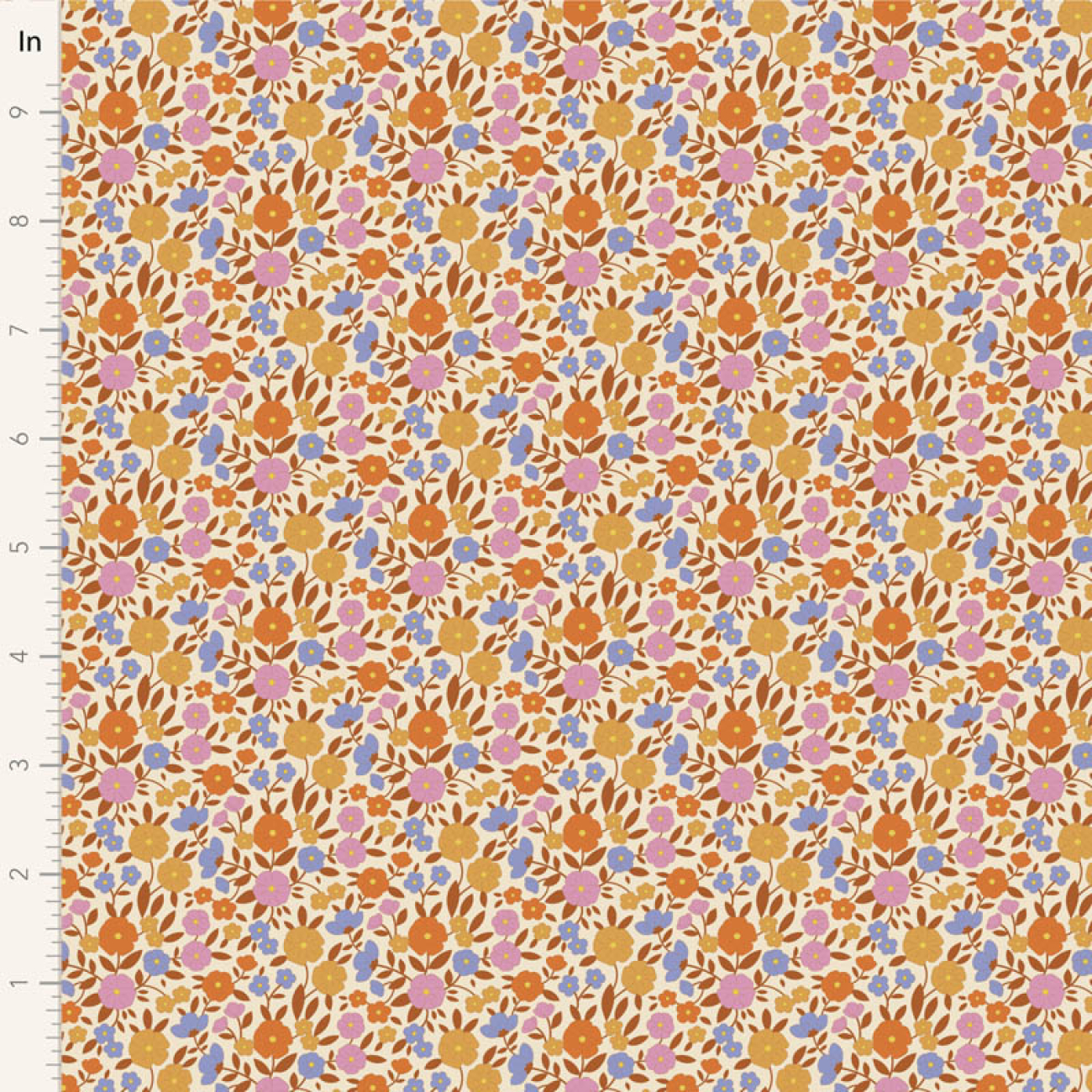 Tilda Patchwork Stoff Baumwolle - Wallflower - Janice Caramel